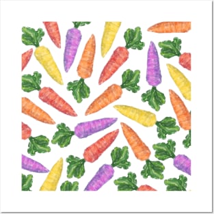 Multicolor Carrots Posters and Art